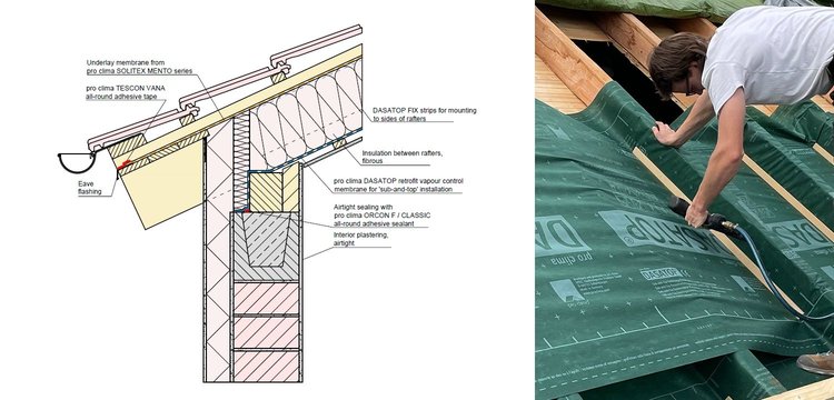Roof retrofit with DASATOP