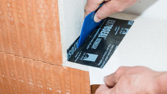 1. Apply a smooth plaster finish to the window opening