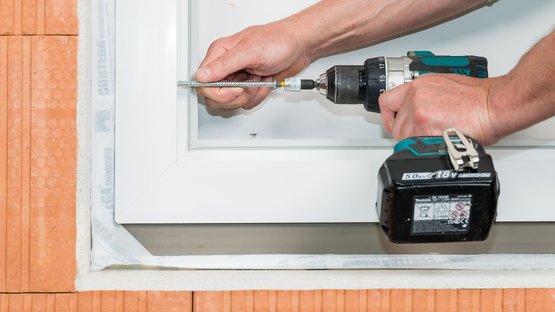 5.  Install the window and insulate the joint